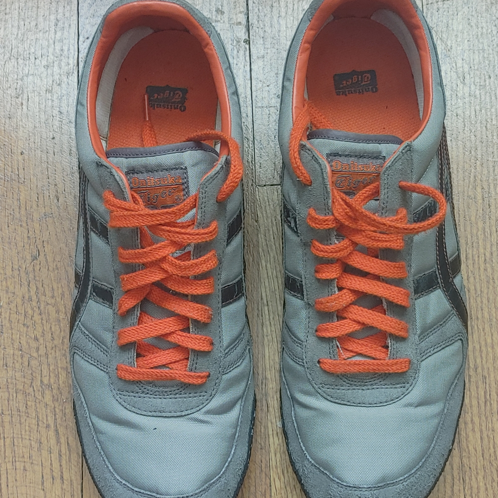 Onitsuka Tiger by Asics Red and Gray Ultimate 81 Sneakers